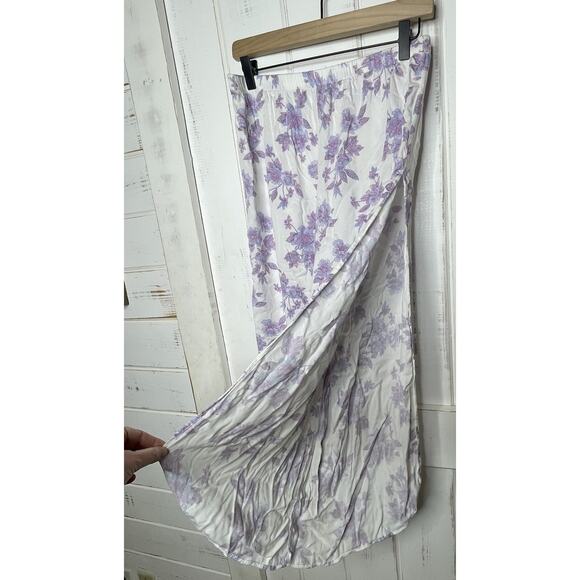 Splendid Side Slit Pajama Pants Pastel Floral Beachy Pull On Cover Up Lounge S - Picture 4 of 6